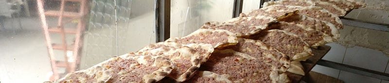 Freshly baked manoushe